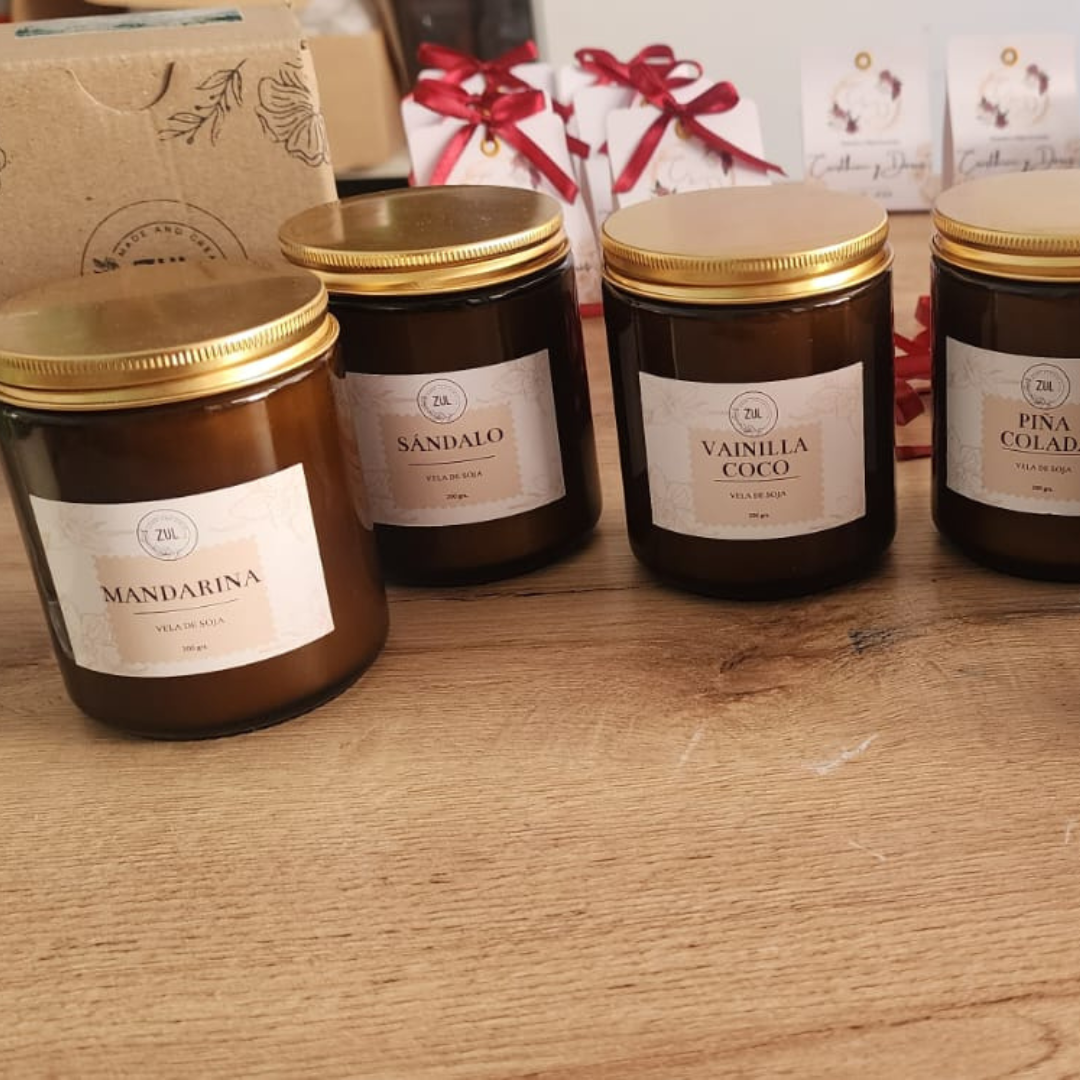 Vela Clásica tapa dorada