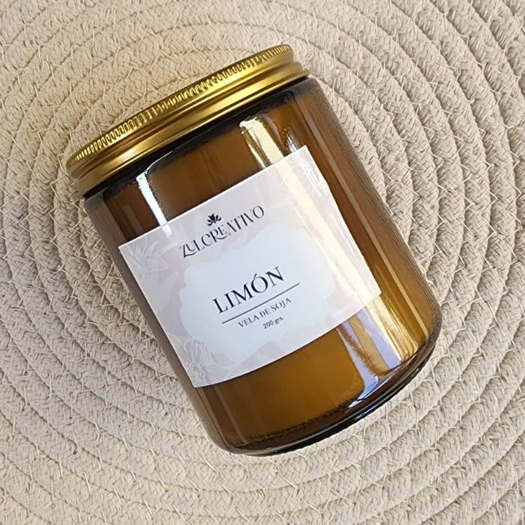 Vela Tapa Dorada 200g